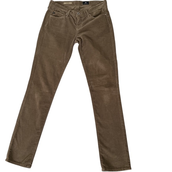 Adriano Goldschmied Corduroy The Stevie Slim Straight Light Brown Size 25 Read - Picture 1 of 9